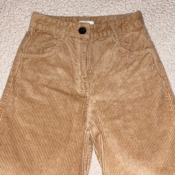 Brand New Wide Leg Khaki Corduroy - Picture 2 of 7
